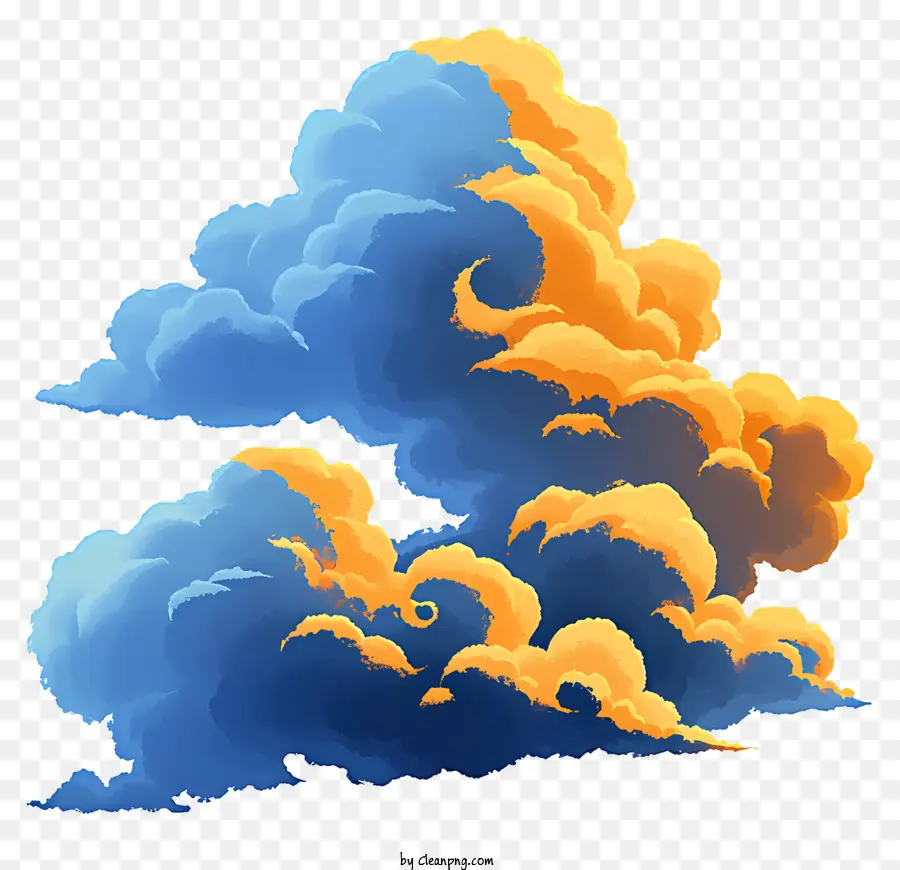 Aquarela Nuvem，Como Um Modelo De Idioma De Ia PNG