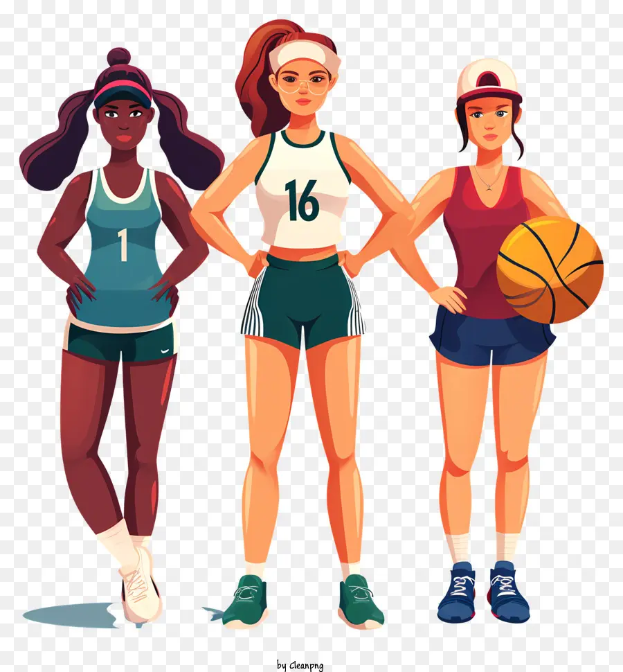 Meninas E Mulheres Em Esportes，Antecedentes é Preto PNG