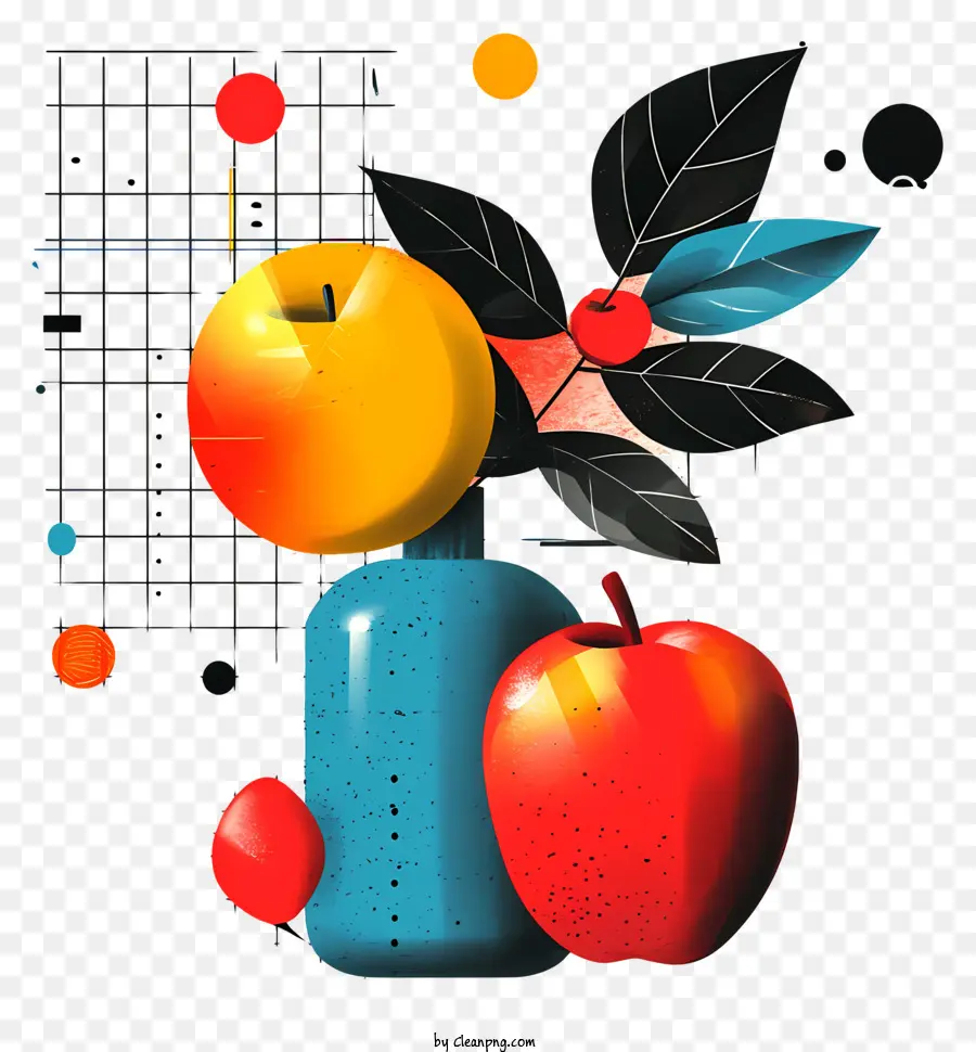 De Volta Ao Fundo Da Escola，Arte Com Frutas PNG