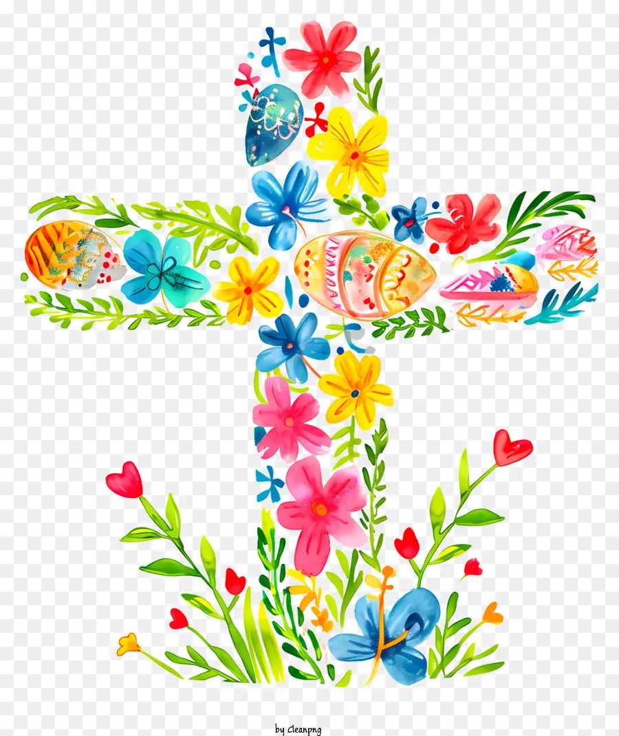 Feliz Cruz De Páscoa，Cruzamento Ornamentado PNG