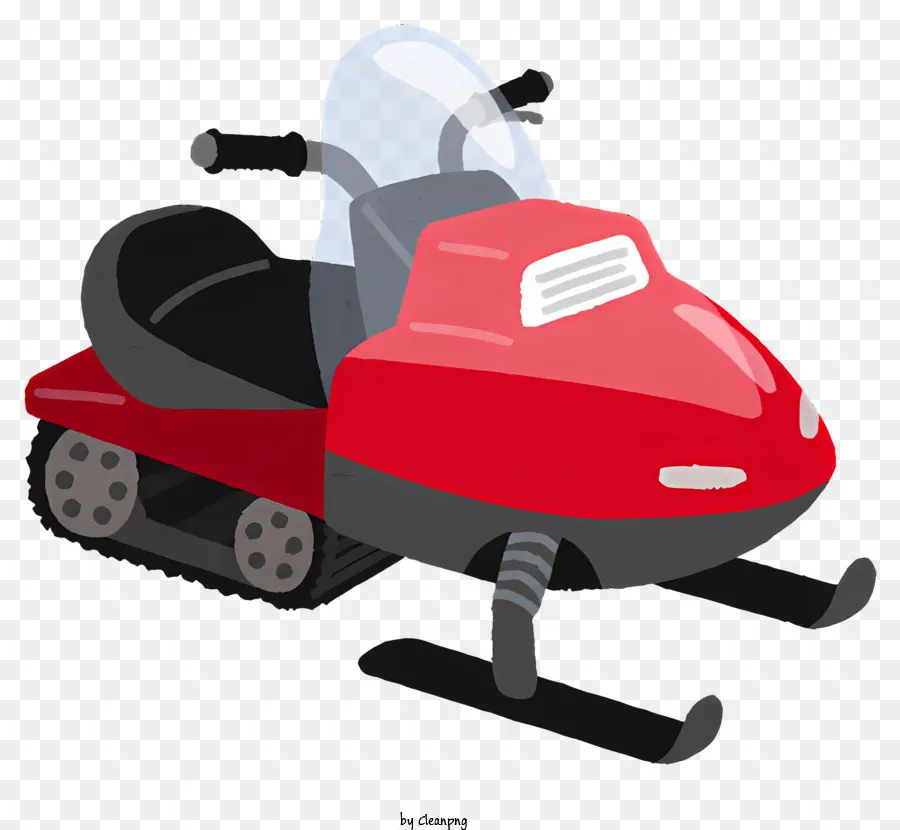 Snowmobile，Red Snowmobile PNG