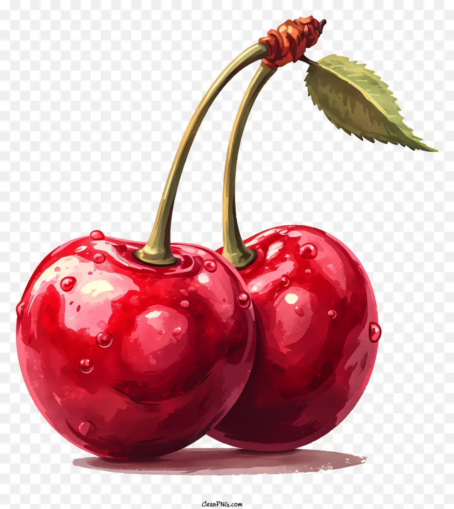 Vermelho Cereja，Cerejas PNG