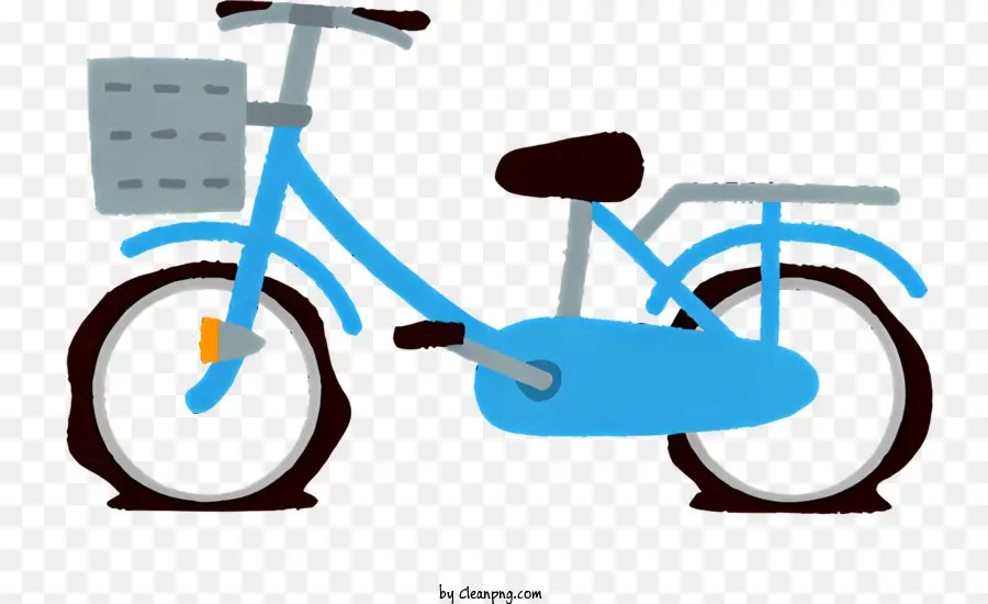 Azul Bicicleta，Bicicleta De Cesta PNG