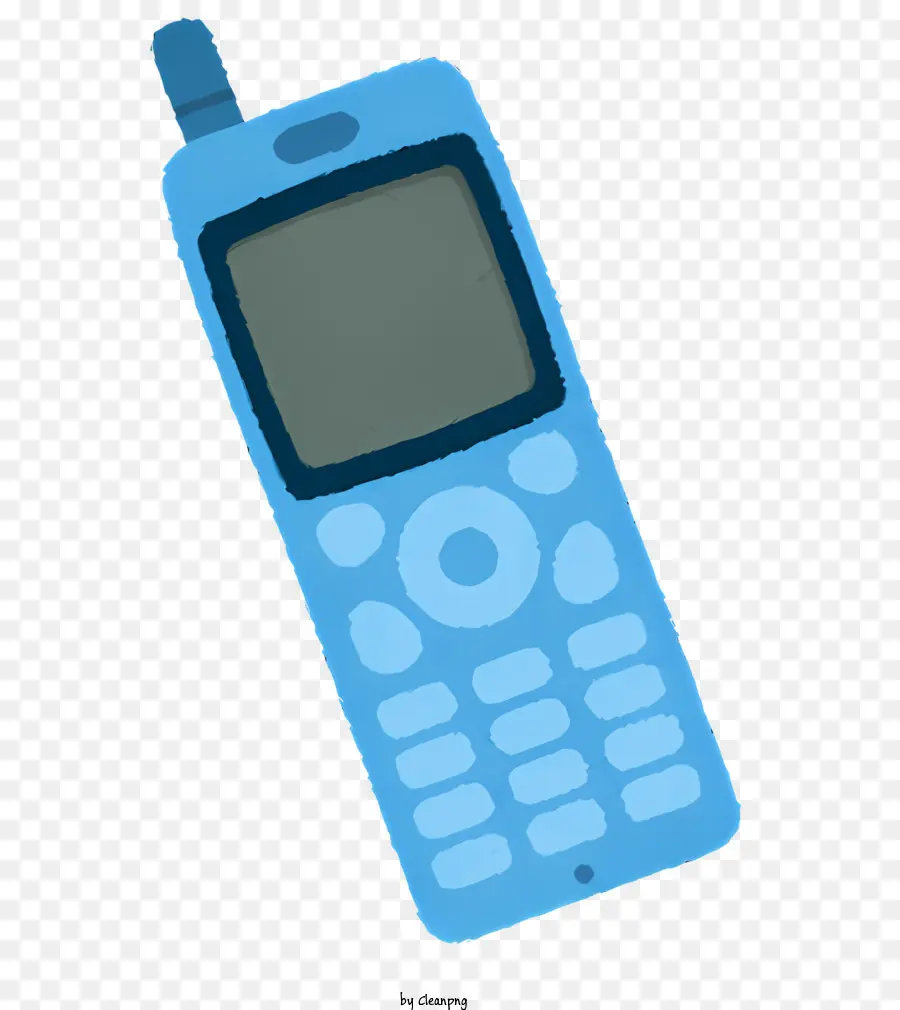 Telefone Azul，Telefone De Tela Pequena PNG