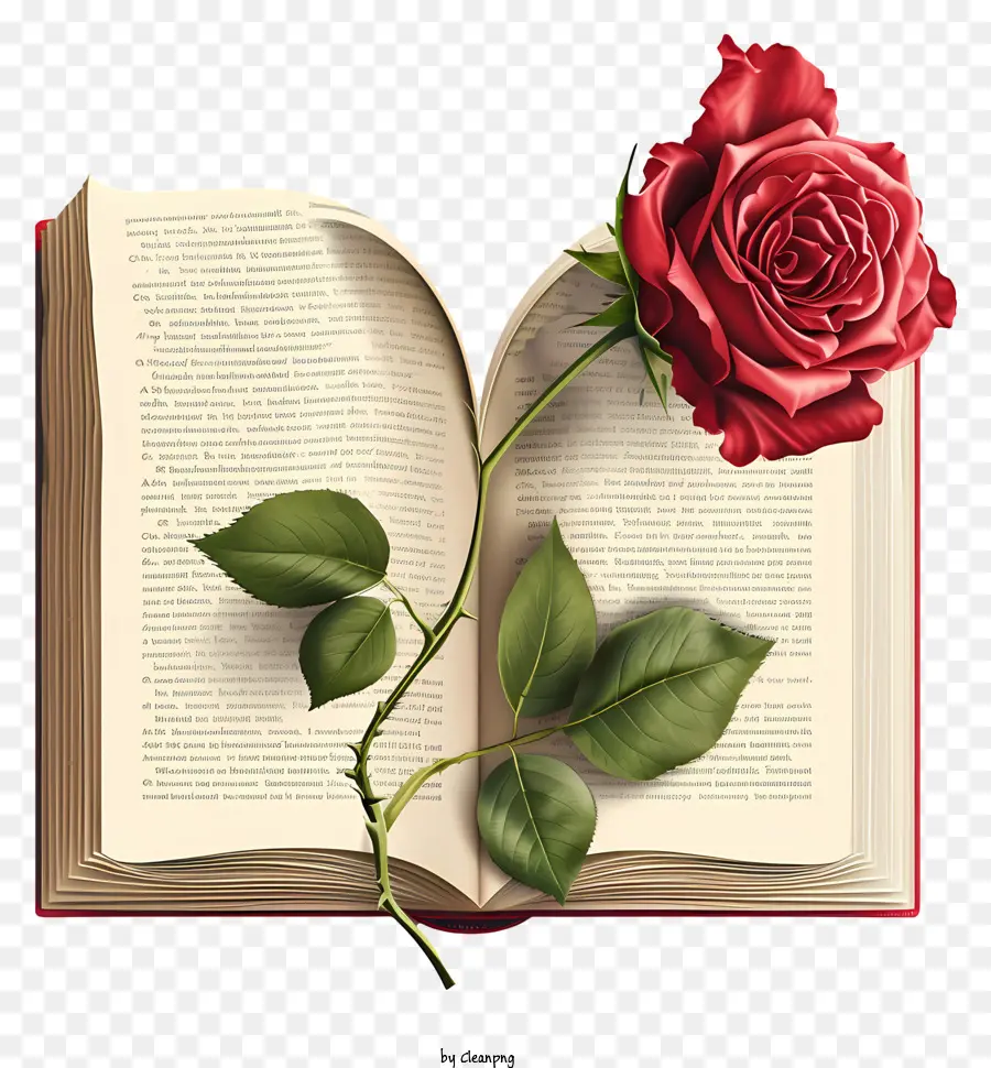 Rose Em Livro，Rosa PNG