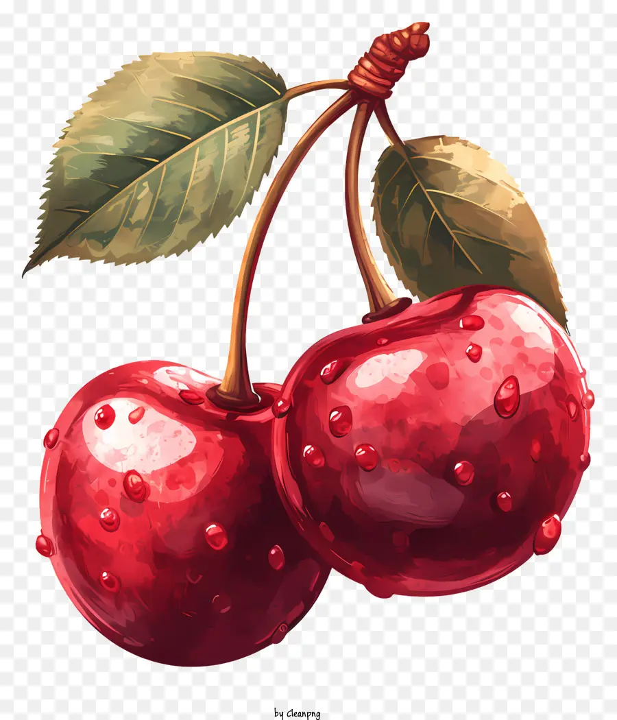 Vermelho Cereja，Cerejas PNG