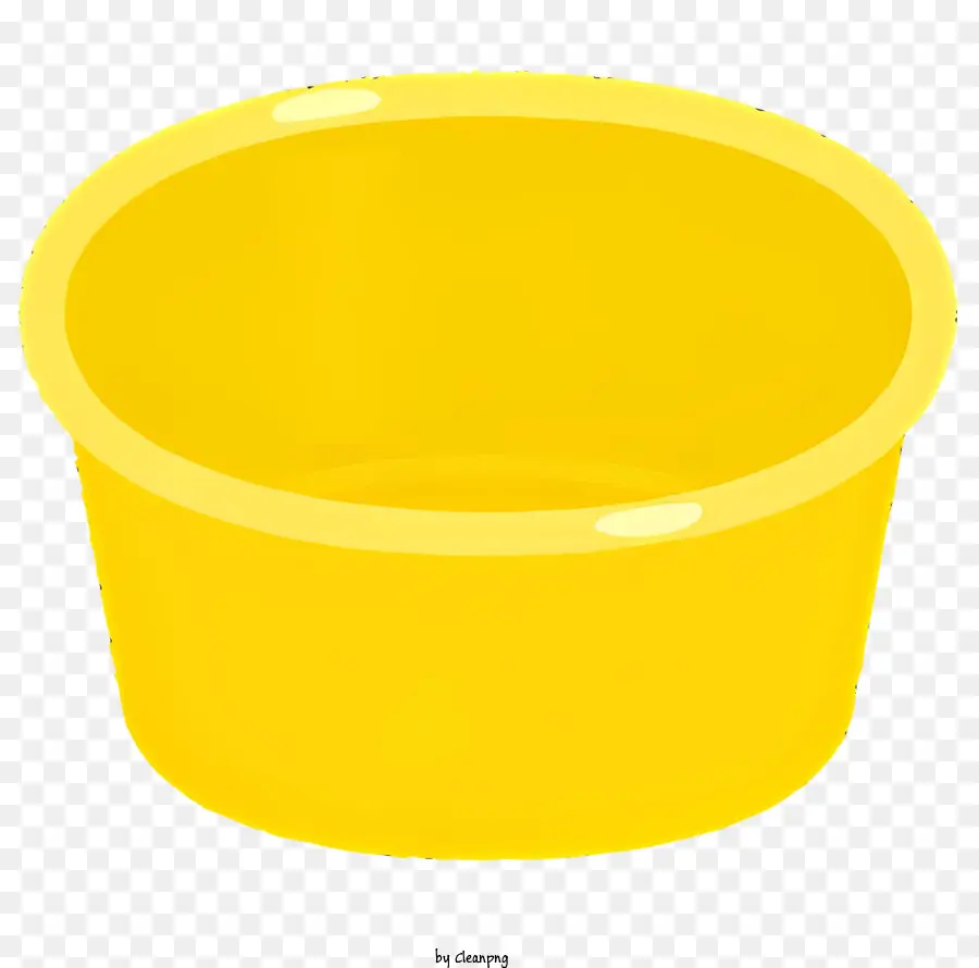 Tigela De Plástico Amarelo，Fechar PNG