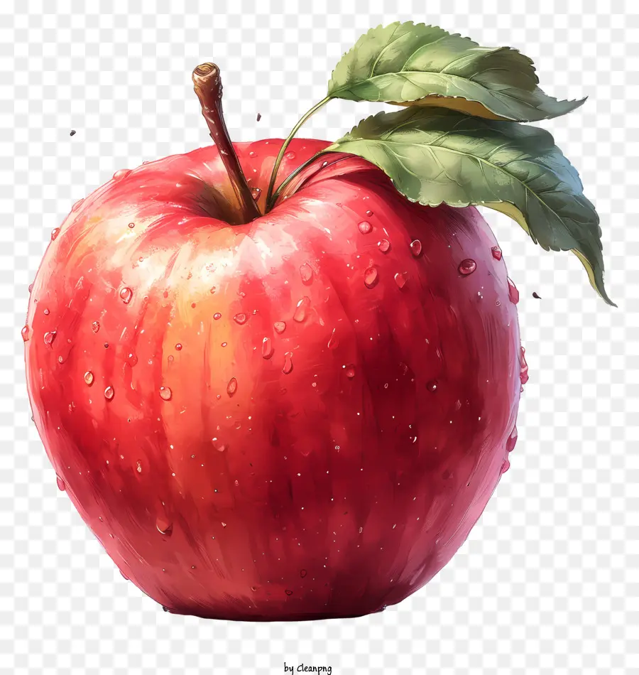 A Red Apple，Maçã Fresca PNG