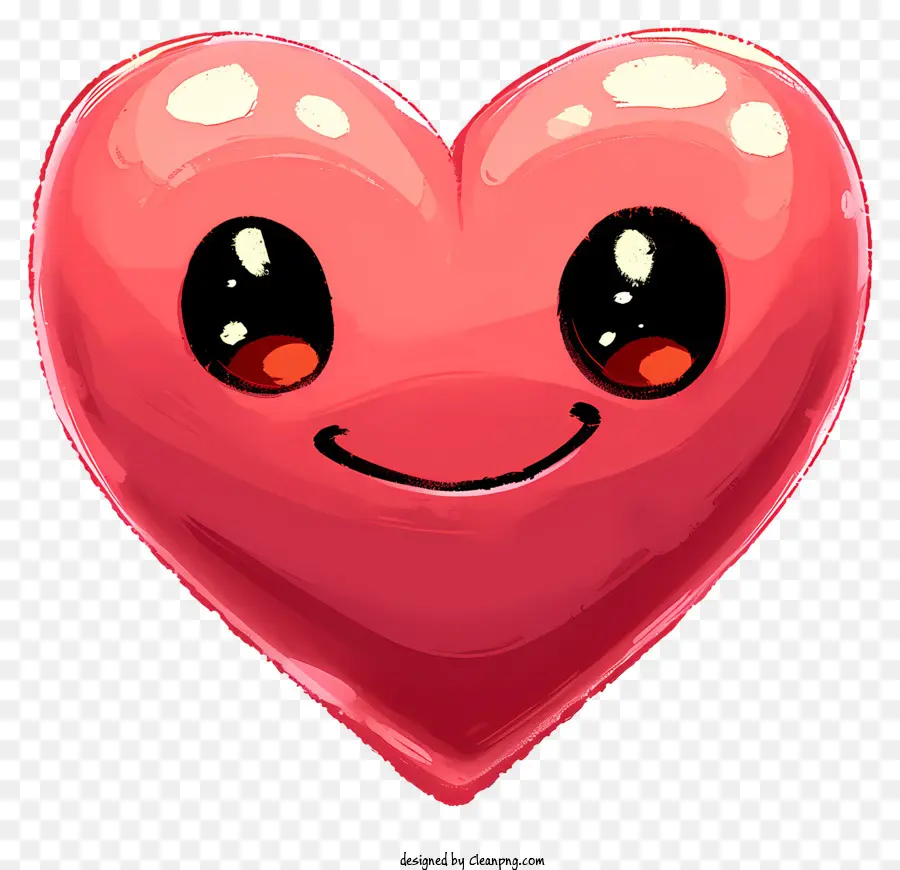 Coração Emoji，Emoji Do Coração Rosa PNG