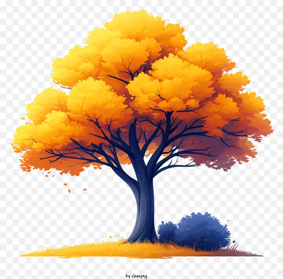 Autumn Tree，Colorido árvore PNG
