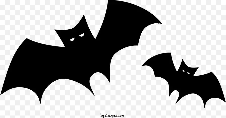 Morcegos Pretos E Brancos，Morcegos Voadores PNG