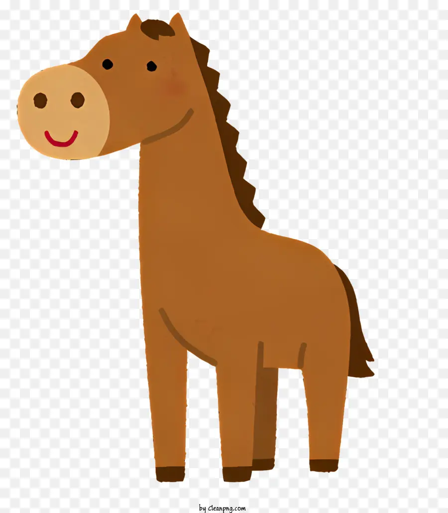 Desenho Animado Cavalo，Sorrindo Cavalo PNG