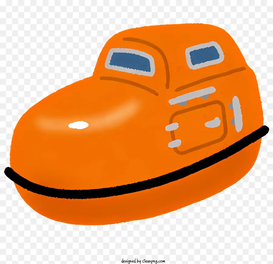 Pequeno Barco Laranja，Preto Casco PNG