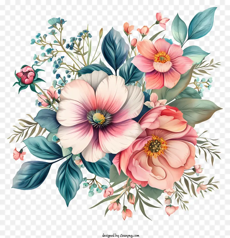 Flores Personalizadas，Buquê Floral PNG