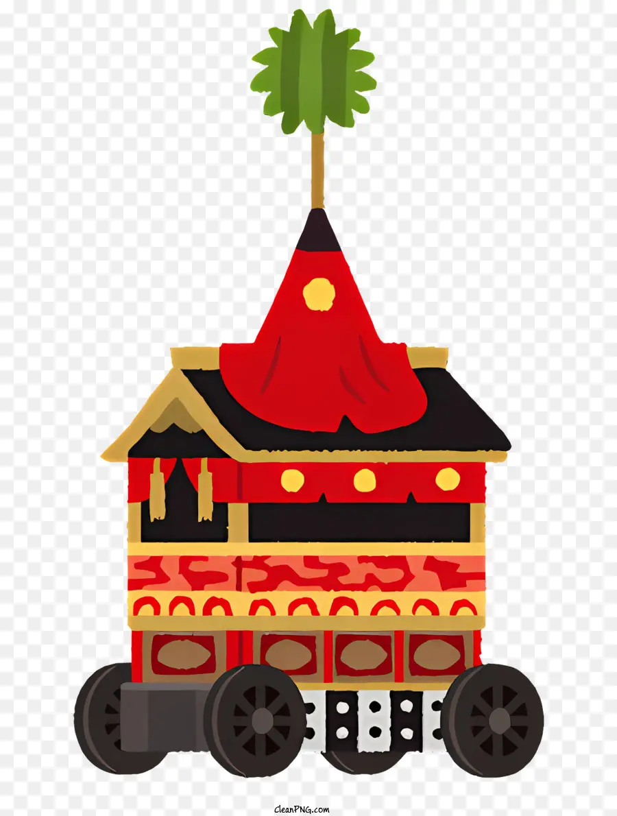 Cartcar Pequeno，Teto Amarelo PNG