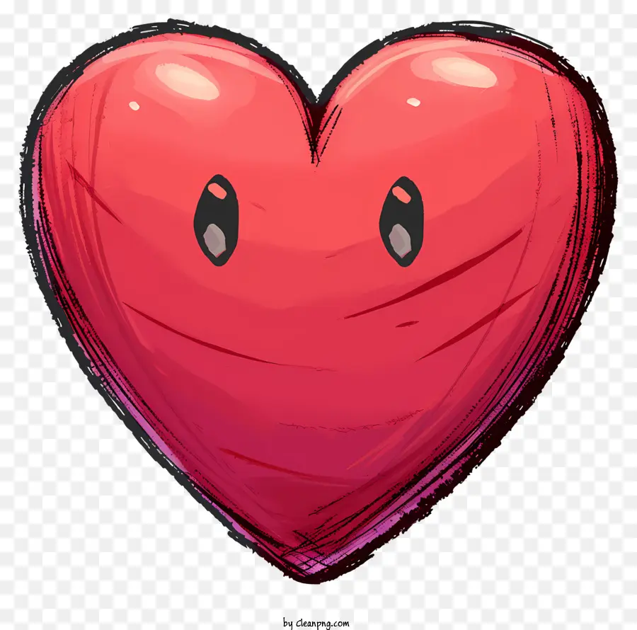 Emoji De Coração Plano，Coração PNG