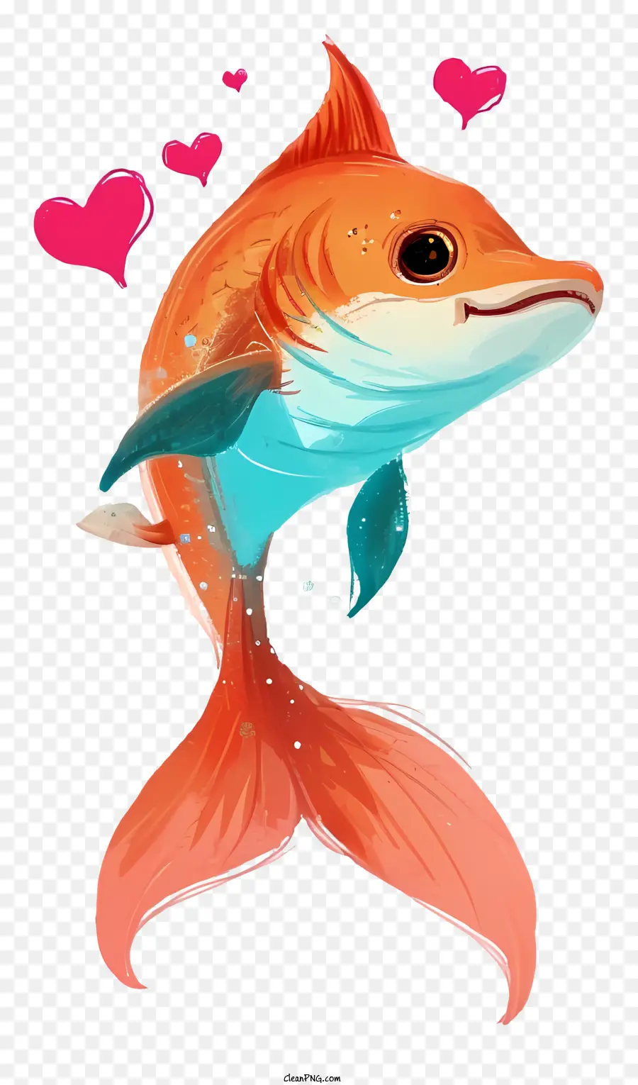 Os Peixes Dos Namorados Ilustram，Peixe Bonito PNG