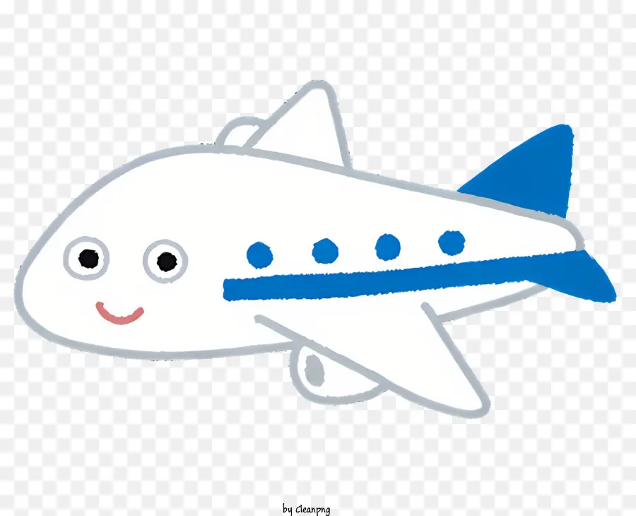 Avião De Pequeno Porte，Avião De Faixa Azul PNG