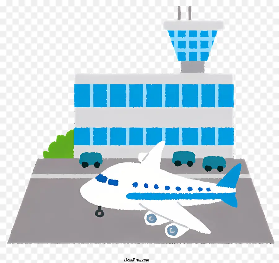 Pequeno Terminal Do Aeroporto，Runway PNG