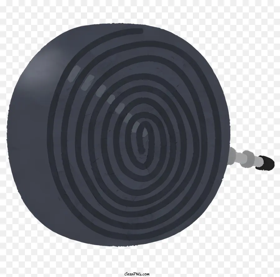 Botão Preto，Forma Circular PNG