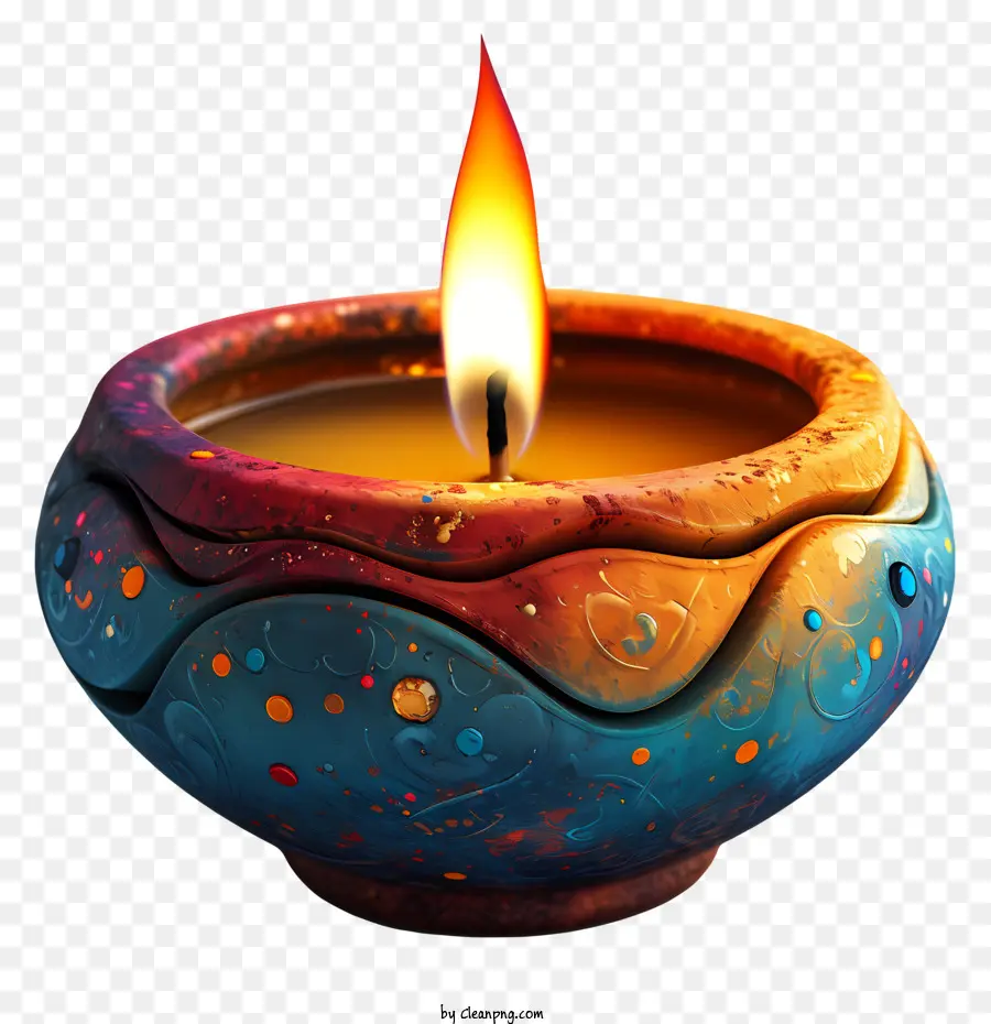 Lâmpada De Diwali，Decoração De Velas PNG