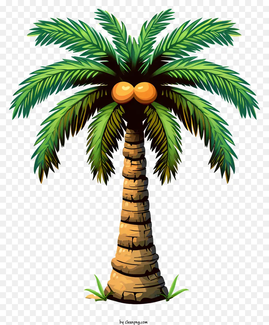 Árvore De Coco No Estilo Doodle，Palmeira PNG