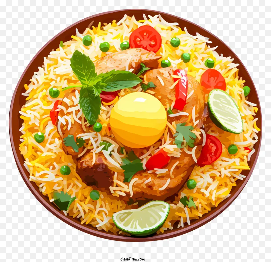 Chicken Biryani，Prato Indiano Tradicional PNG