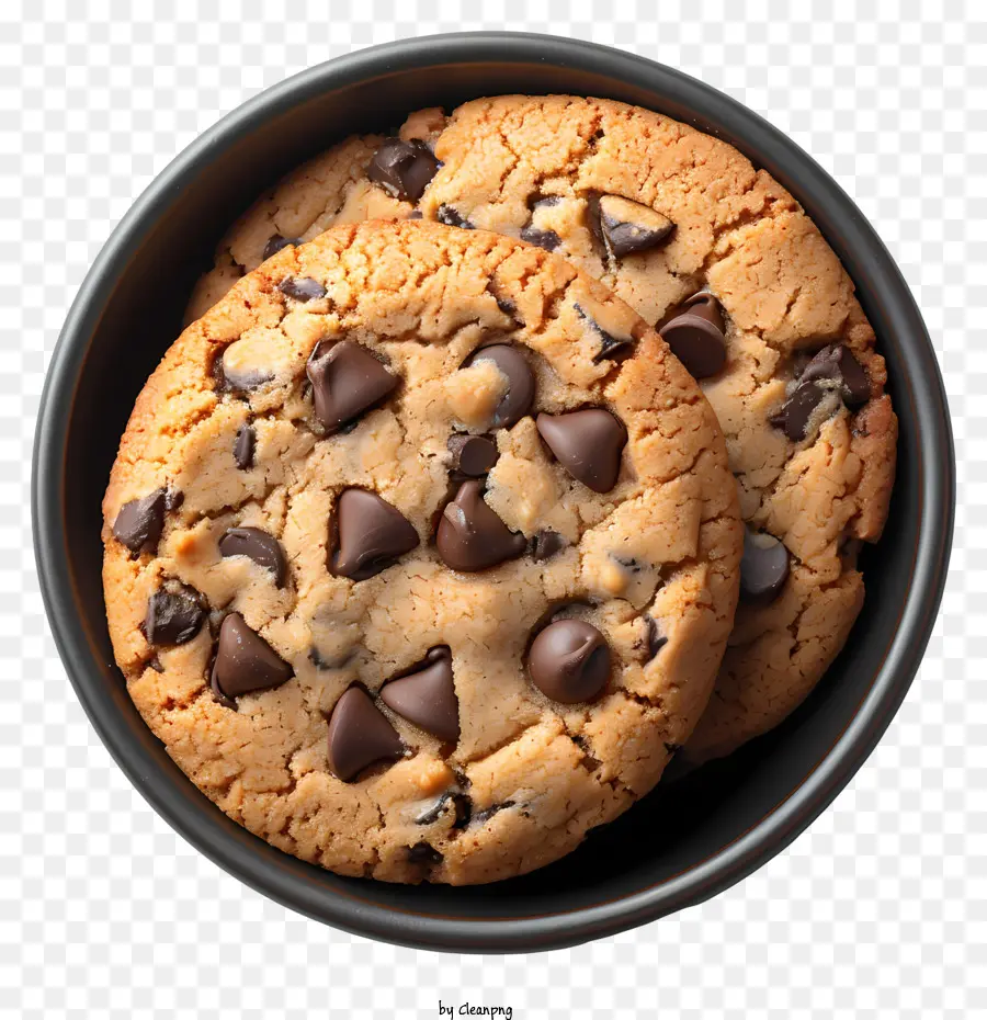 Biscoitos De Chocolate Na Tigela，Chocolate Chip Cookies PNG