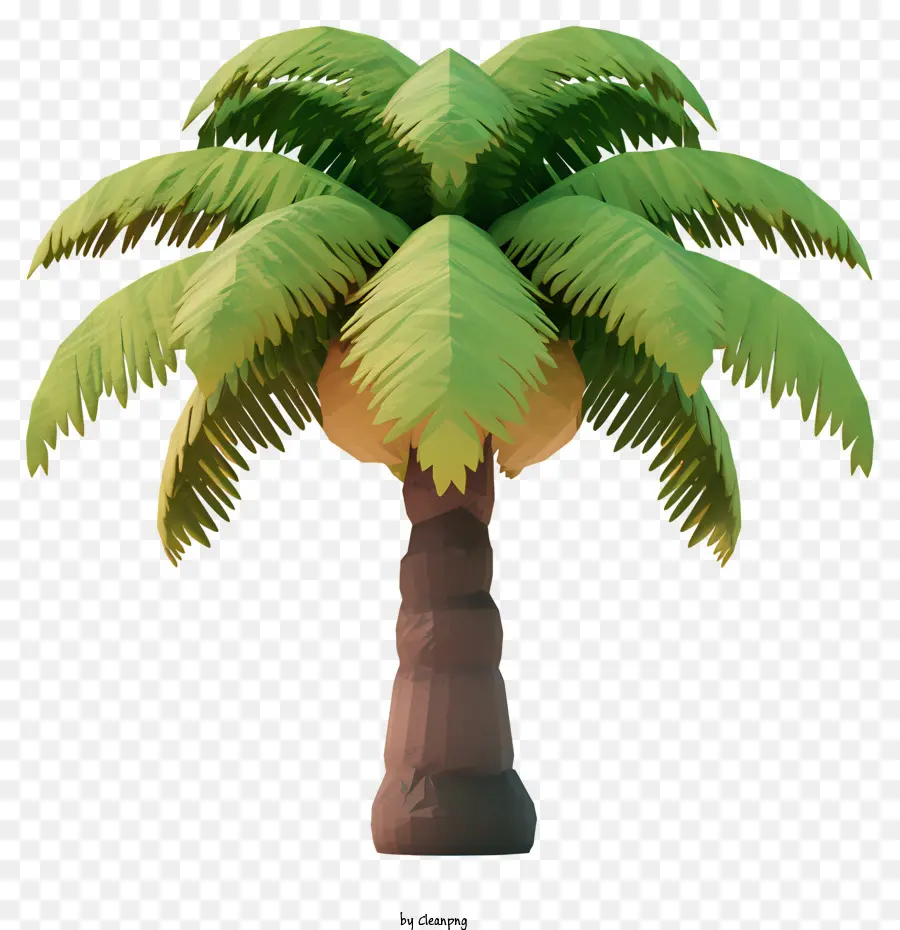árvore De Coco De Estilo Realista，Palmeira PNG