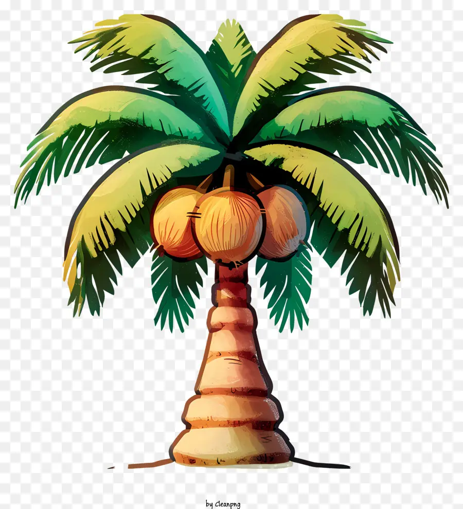 árvore De Coco Desenhada à Mão，Coqueiro PNG