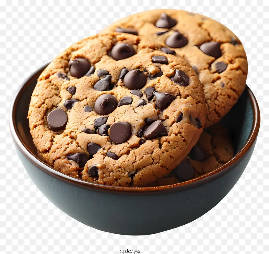 Biscoitos De Chocolate Na Tigela，Chocolate Chip Cookies PNG