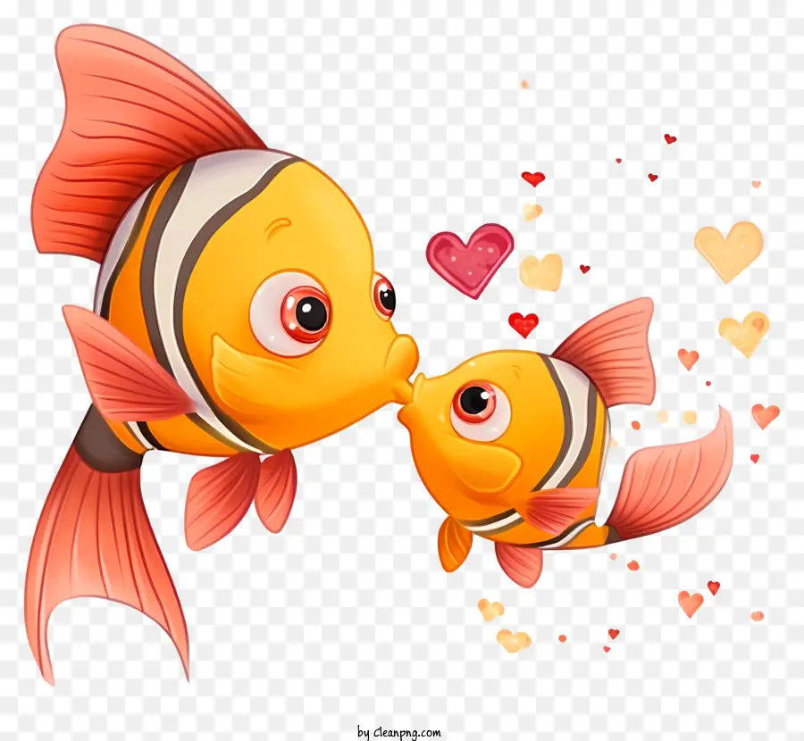 Peixe Dia Dos Namorados，Beijo De Peixe PNG