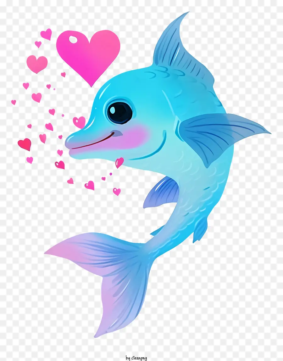 Peixe Dia Dos Namorados，Bonito Dolphin PNG