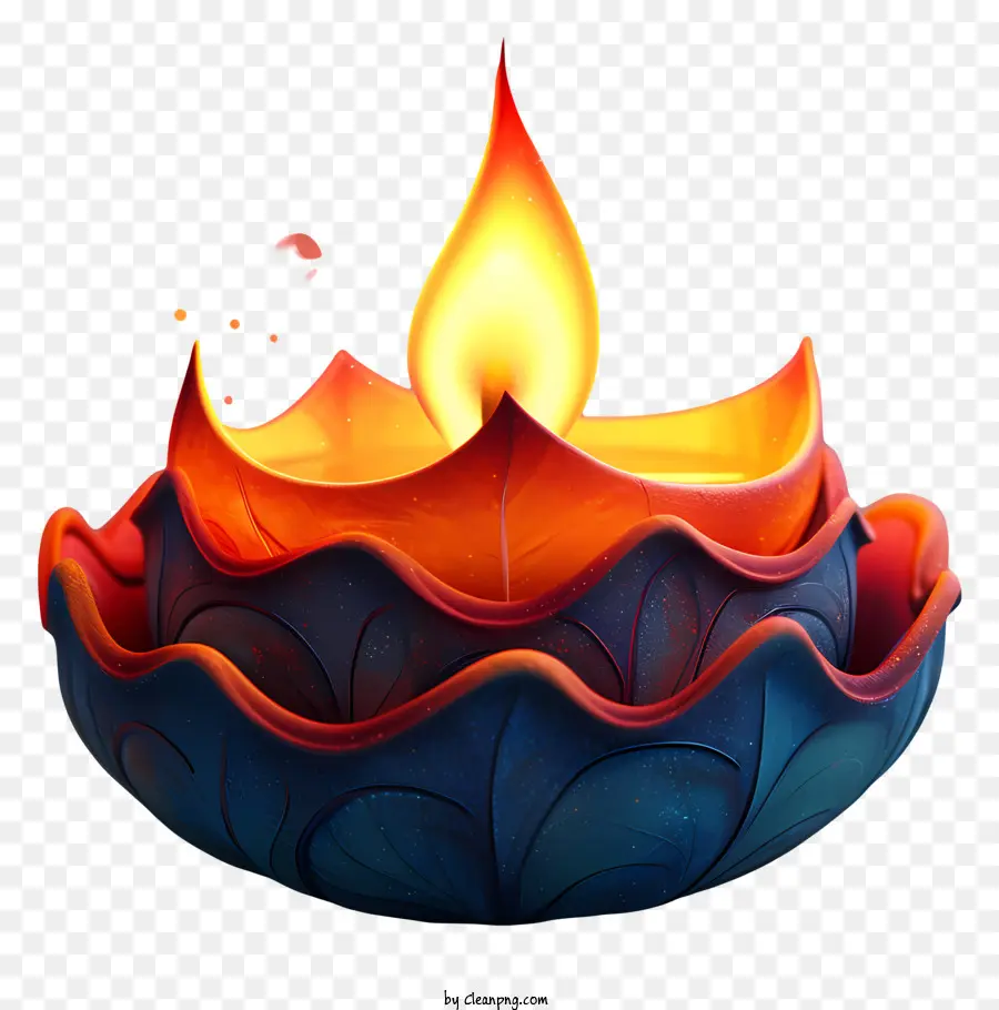 Lâmpada De Diwali，Vela Flamejante PNG