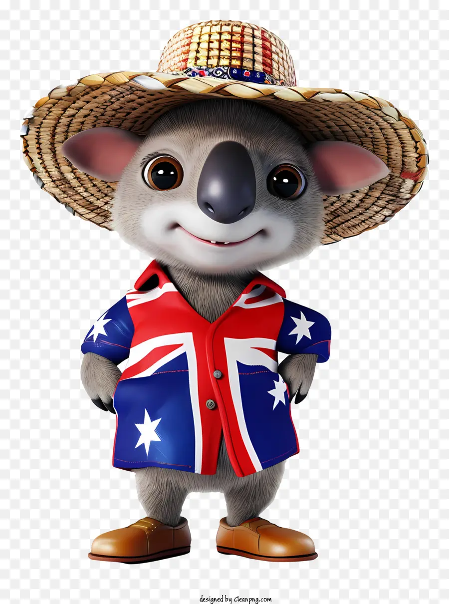 Dia Da Austrália，Cartoon Koala PNG