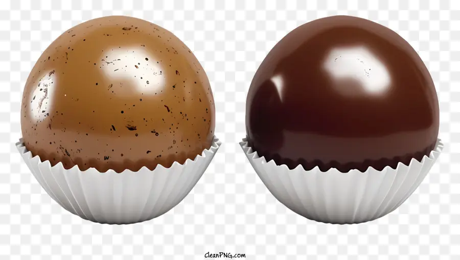 Bola De Chocolate 3d Realista，Ovos De Chocolate PNG