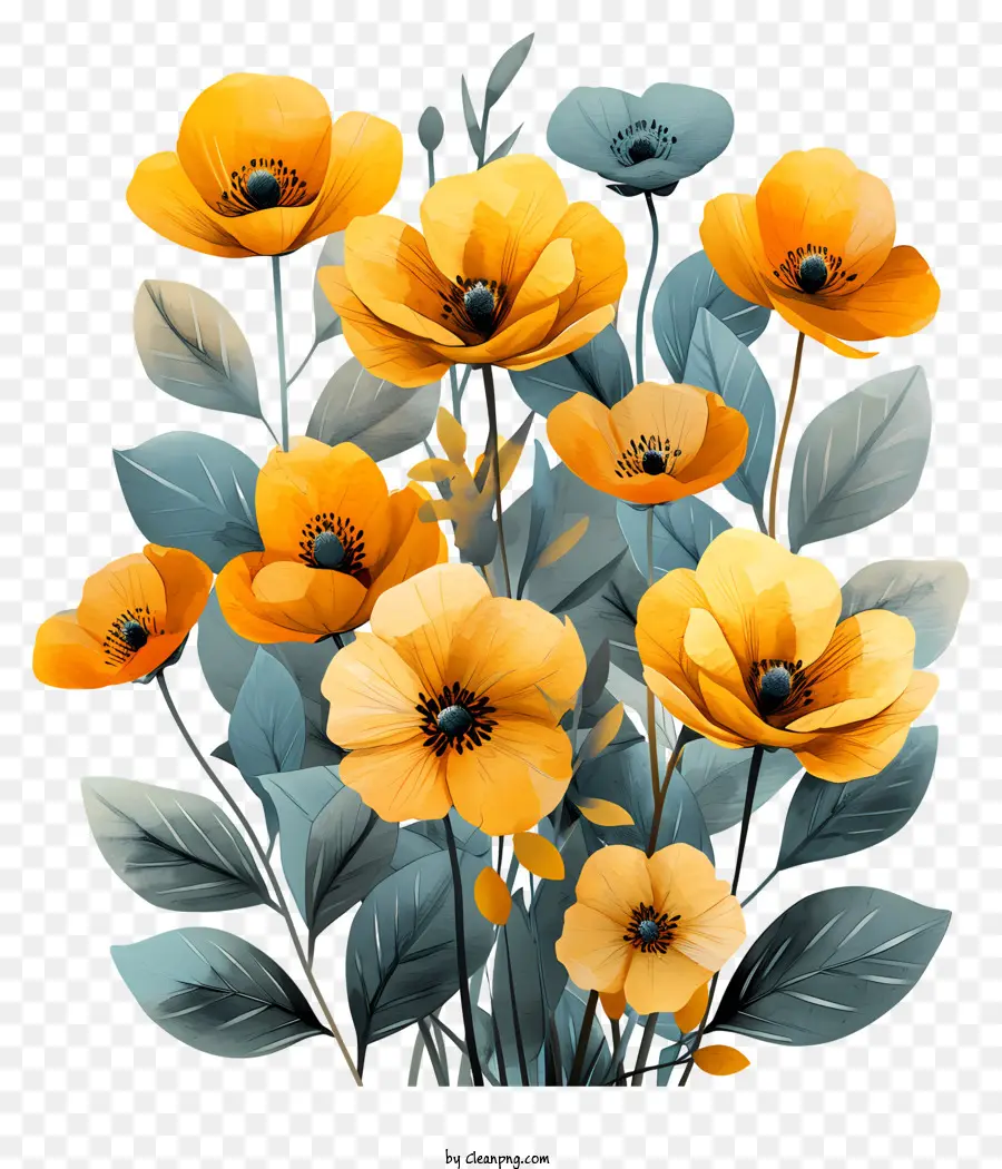 Flores Do Ouro，Flores Amarelas PNG