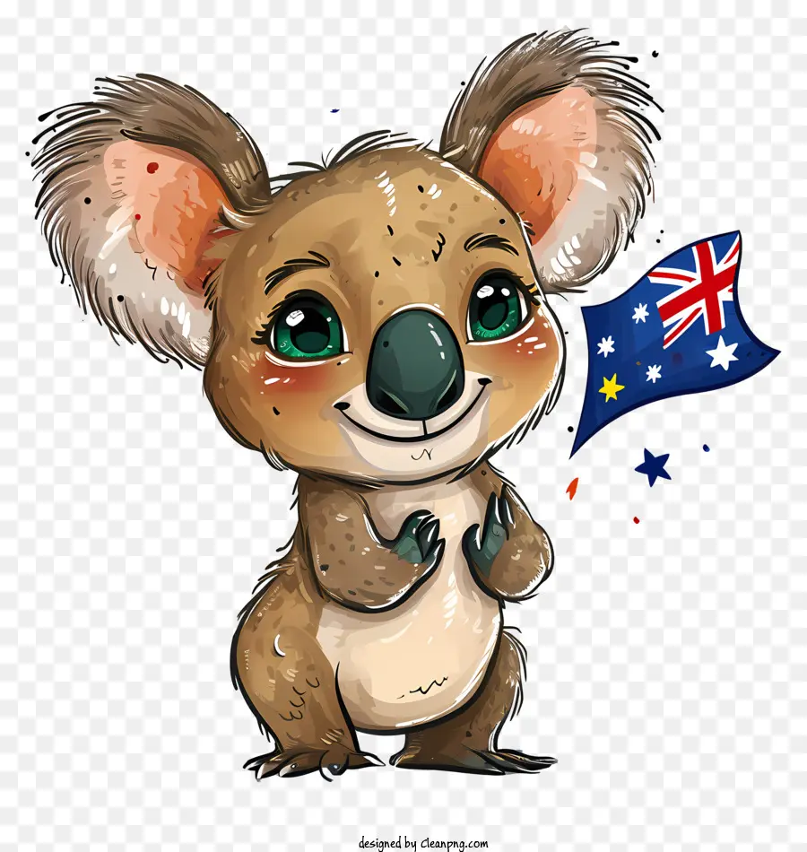 Dia Da Austrália，Cartoon Koala PNG