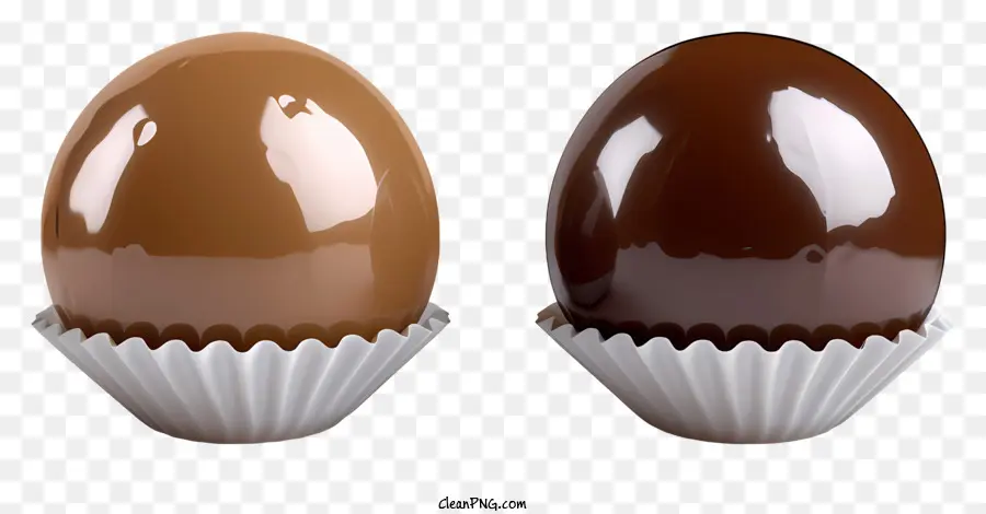 Bola De Chocolate 3d Realista，Ovo De Chocolate PNG