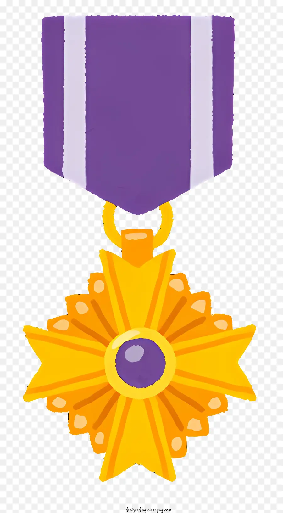 Medalha，Fita Amarela PNG