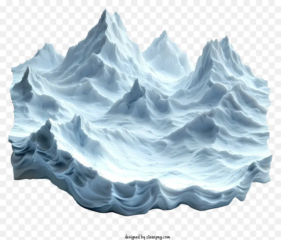 Montanhas，Montanhas Cobertas De Neve PNG