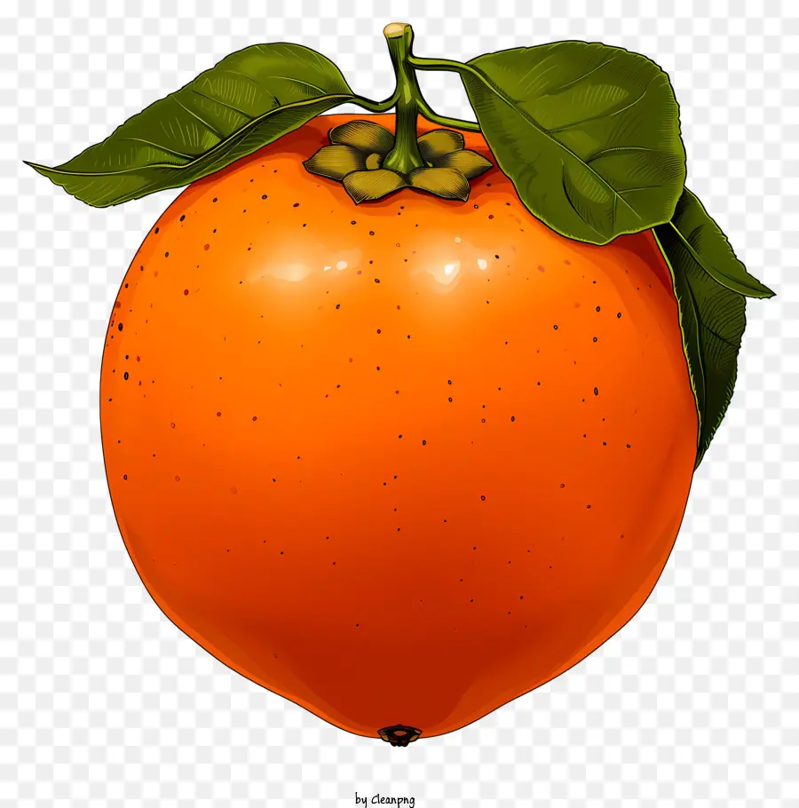 Persimmon No Estilo Doodle，Fruto De Laranja PNG