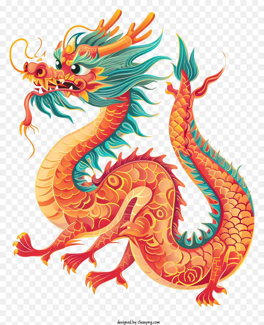 Ano Novo Chinês，Dragão PNG