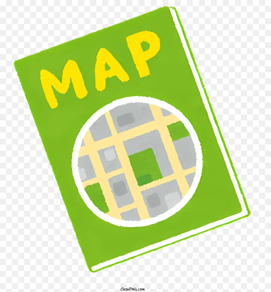 Livro De Mapas，Livro De Brochura Verde PNG