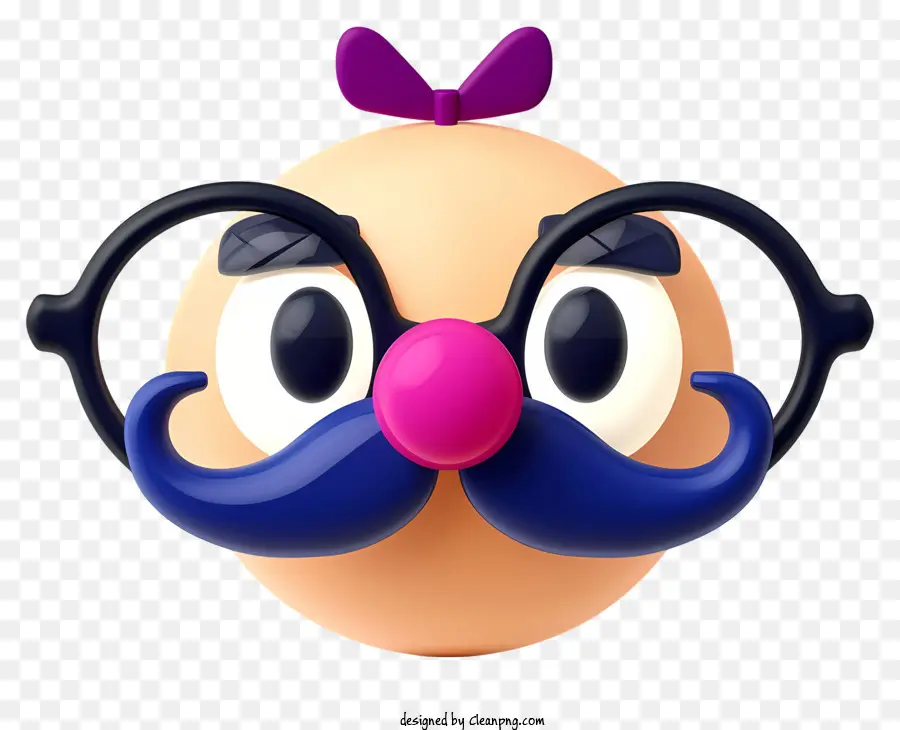 Emoji Engraçado De óculos De Nariz Groucho，Cara De Desenho Animado PNG