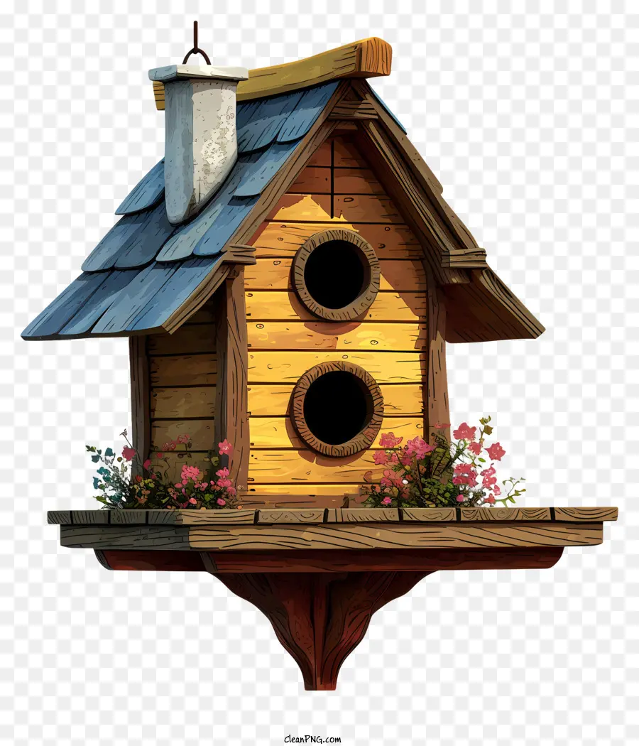 Tintas Multicoloridas Birdhouse，Casa Pequena E Fofa De Doodle PNG