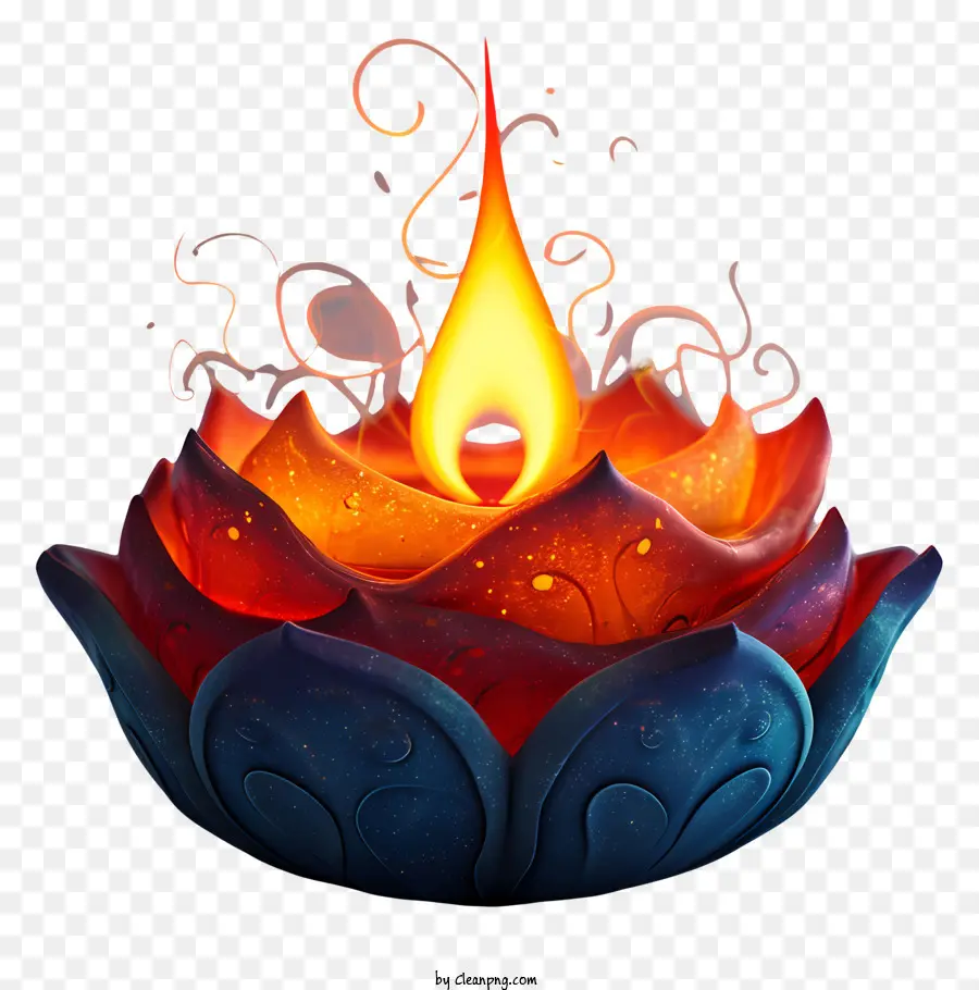 Lâmpada De Diwali，Vela Acesa PNG