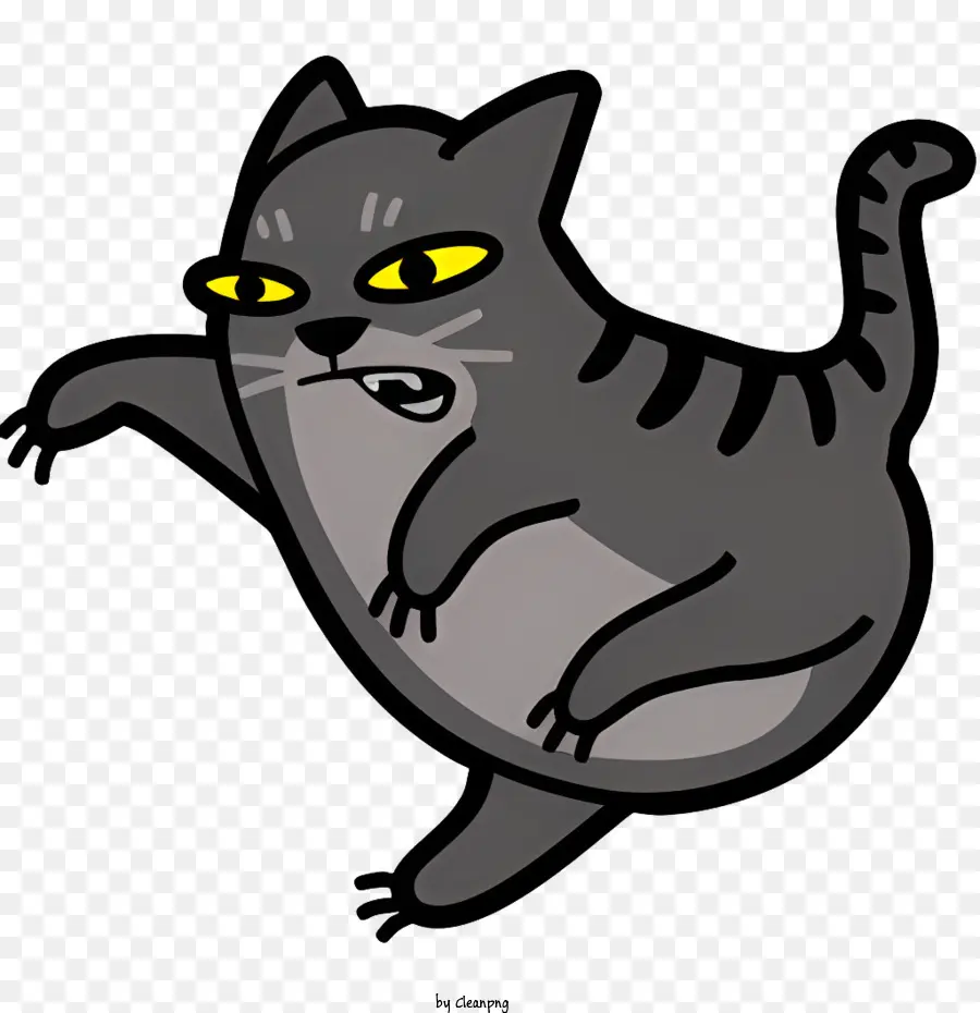 Gato Dos Desenhos Animados，Gray Cat PNG