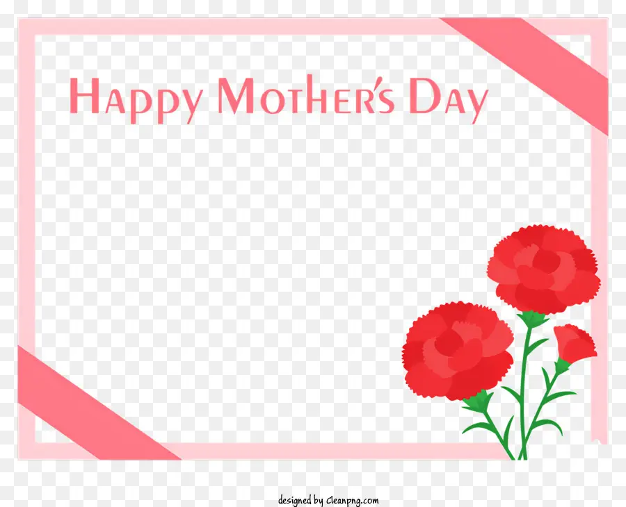 Quadro Do Dia Das Mães，Flores Cor De Rosa PNG