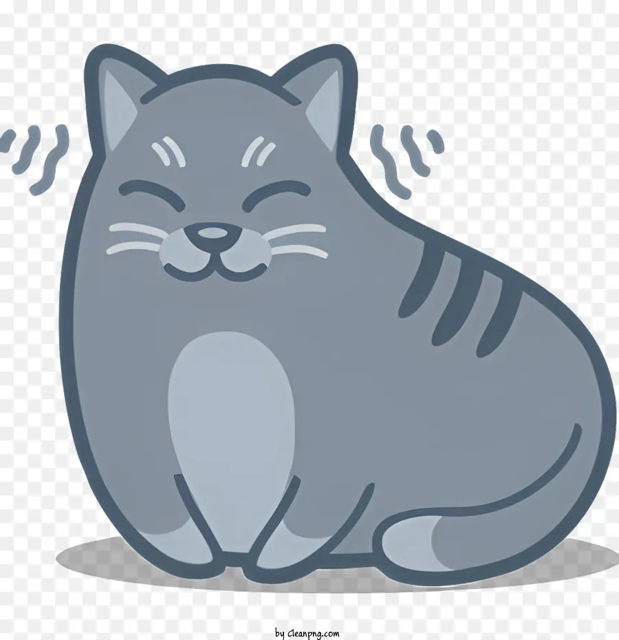 Gato Dos Desenhos Animados，Gray Cat PNG